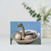 Lid aus einem Alabaster mit einem Vogel dekoriert Postkarte (Stehend Vorderseite)