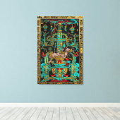 Lid des Großen Grabes von Pakal - Palenque Astrona Leinwanddruck (Insitu (Holzboden))