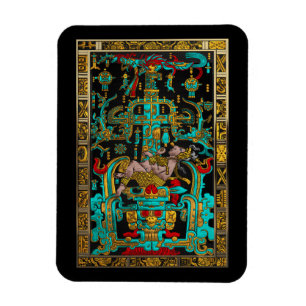 Lid des Großen Grabes von Pakal - Palenque Astrona Magnet