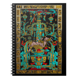 Lid des Großen Grabes von Pakal - Palenque Astrona Notizblock