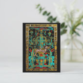 Lid des Großen Grabes von Pakal - Palenque Astrona Postkarte (Stehend Vorderseite)