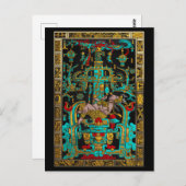 Lid des Großen Grabes von Pakal - Palenque Astrona Postkarte (Vorne/Hinten)