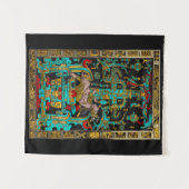 Lid des Großen Grabes von Pakal - Palenque Astrona Wandteppich (Vorderseite (Horizontal))