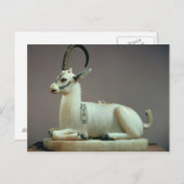 Lid eines unguenten Glases in Form eines Ibex Postkarte (Vorne/Hinten)