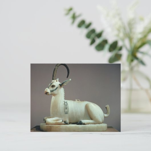 Lid eines unguenten Glases in Form eines Ibex Postkarte (Stehend Vorderseite)