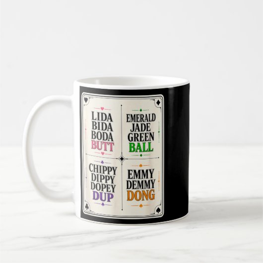 Lida Bida Boda Butt Emvibesld Jadegrüner Ball Kaffeetasse (Links)