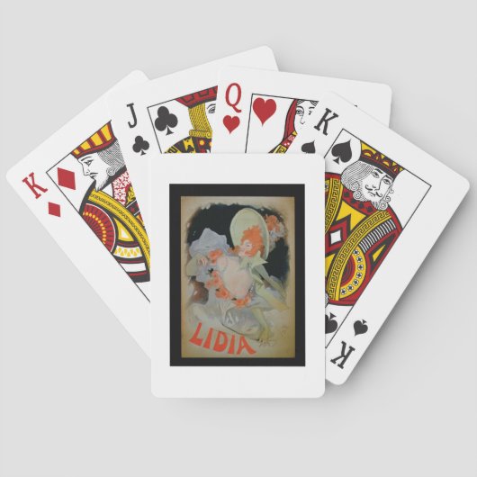 'Lidia', 1895 Spielkarten (Rückseite)