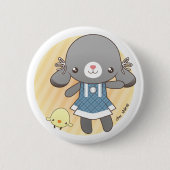 Lidia: Das Häschen Amigurumi Button (Vorderseite)