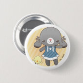 Lidia: Das Häschen Amigurumi Button (Vorne & Hinten)