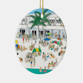 Lido Beach Sarasota Keramik Ornament (Rechts)