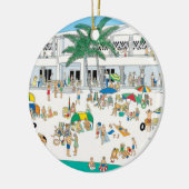 Lido Beach Sarasota Keramik Ornament (Links)