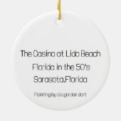 Lido Beach Sarasota Keramik Ornament (Hinten)
