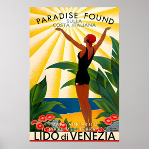 Lido di Venezia Venedig Italien Adria Poster