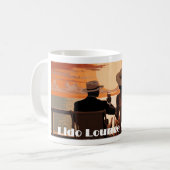 Lido lounge Society - Design 1 Kaffeetasse (Vorderseite Links)