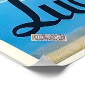 Lido Strand Seeufer Lugano Schweiz Poster (Ecke)