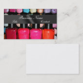 Lidschatten-Nagellack Palete bilden Künstler Visitenkarte (Vorne/Hinten)