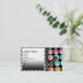 Lidschatten Palete bilden Künstler Visitenkarte (Stehend Vorderseite)