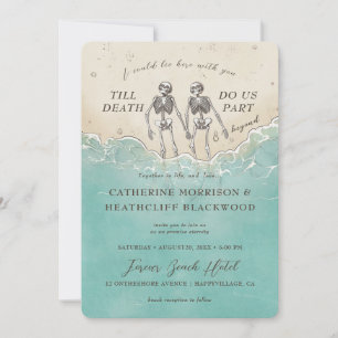 Lie hier ewig mit dir Hochzeitseinladung Einladung