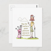 LIE IN GRÜNEN MASSNAHMEN POSTKARTE (Vorne/Hinten)