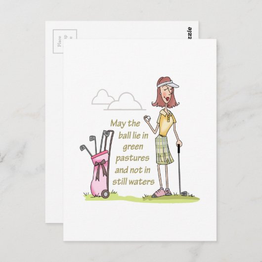 LIE IN GRÜNEN MASSNAHMEN POSTKARTE (Vorne/Hinten)