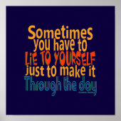 Lie to you self / CHANGE FARBE - Poster (Vorne)