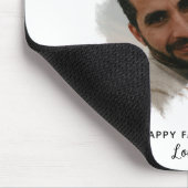 Liear Daddy | Modernes Foto Herztag der Vater Mousepad (Ecke)