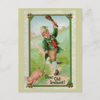 Lieb altes Irland! Vintage St. Patrick's Day Postkarte
