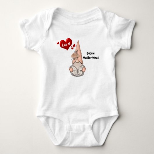 Lieb Dich Gnom Baby Strampler (Vorderseite)