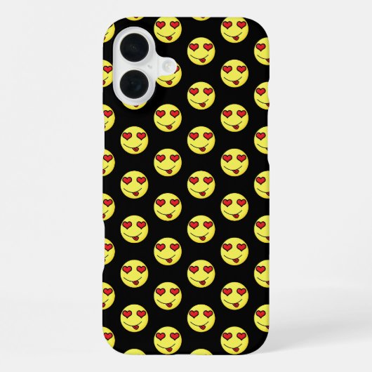 liebäugeln Emoji iPhone Hülle (Rückseite)