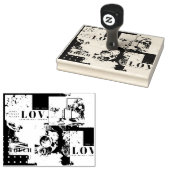 Liebe02:00 Gummistempel (Stempel)