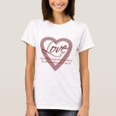 Liebe1 Peter-4:8 T-Shirt (Vorderseite)
