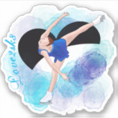 Liebe2sk8 Aufkleber (Vorderseite)