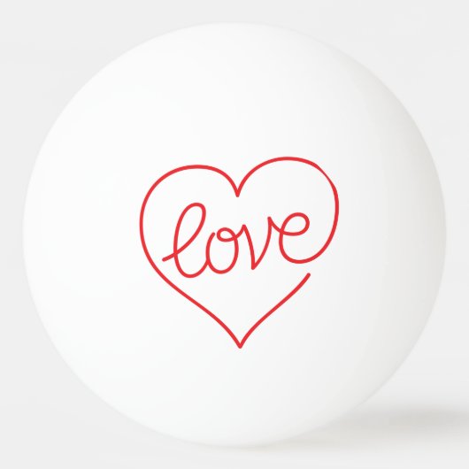 LIEBE (03) ein SternPing Pong Ball Tischtennisball (Vorderseite)