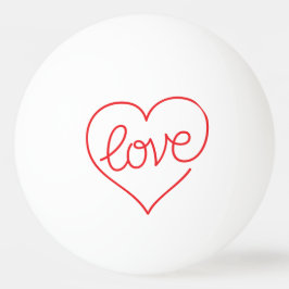 LIEBE (03) ein SternPing Pong Ball Tischtennisball
