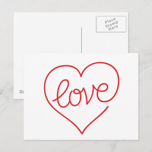 LIEBE (03) Postkarte (Vorne/Hinten)