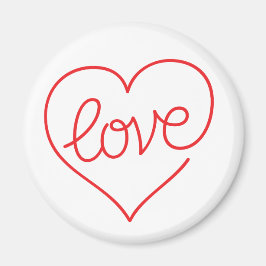 LIEBE (03) Standard, 2¼ Zoll Rundmagazin Magnet