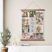 Liebe 10 Foto Collage Taupe