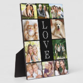 Liebe 10 FotoCollage Black Fotoplatte (Seite)