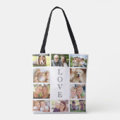 Liebe 10 FotoCollage Tasche (Rückseite)