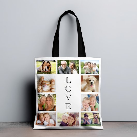 Liebe 10 FotoCollage Tasche