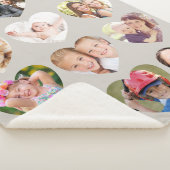 Liebe 12 Foto Herz Collage Taupe Sherpadecke (3/4)