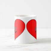 Liebe 143 Herz-I Sie Kaffeetasse (Mittel)