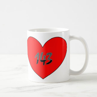 Liebe 143 Herz-I Sie Kaffeetasse