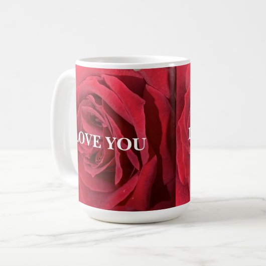 Liebe 15 oz Tasse (Vorderseite Links)