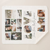 Liebe 16 Foto Moderne minimale personalisierte Ges Sherpadecke (Vorderseite (Horizontal))