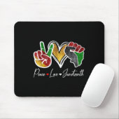 Liebe 19. Schwarzer Stolz Freiheit 4. Juli Mousepad (Mit Mouse)