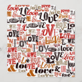 LIEBE 1 DANKESKARTE (Vorne/Hinten)