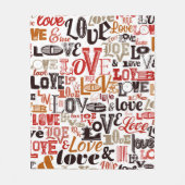 LIEBE 1 FLEECEDECKE (Vorderseite)