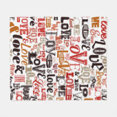 LIEBE 1 FLEECEDECKE (Vorderseite (Horizontal))