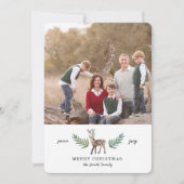 Liebe 1 Foto Urlaub Feiertagskarte (Vorderseite)